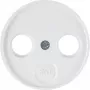Hager WLF1068WG placa central para toma de antena 2 y 3 orificios, blanco polar brillante, sistema r.Classic