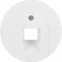 Hager WLF1007WG placa central para toma UAE, blanco polar, brillante, sistema r.Classic