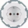 Hager WLS1100WG toma SCHUKO R.Classic blanco polar brillante