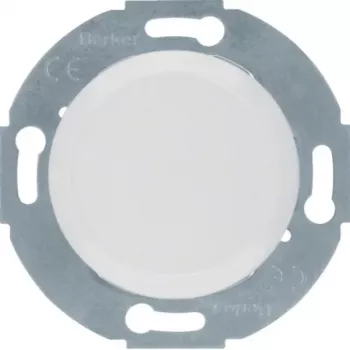 Hager WTF1001PW1 tapa ciega con placa central 1930/cristal blanco polar