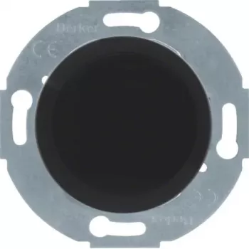 Hager WTF1001BG1 tapa ciega con pieza central 1930/cristal negro