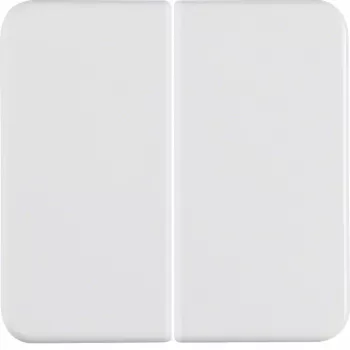 Hager WWW2000PW Pulsador de tecla 2 elementos, blanco polar brillante, IP44, empotrable
