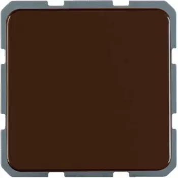 Hager WWS1111BR Toma SCHUKO con tapa abatible, montaje en superficie, IP44, marrón