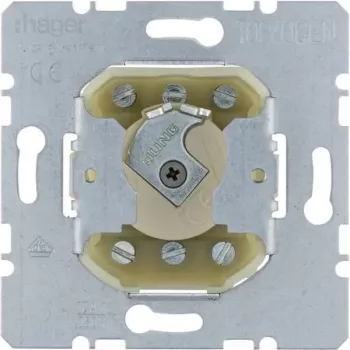 Hager mecanismo de interruptor de llave bipolar empotrado para medio cilindro perfilado WDE382610