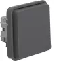 Hager WNA140 Toma SCHUKO con tapa abatible, IP55, gris, serie W.1