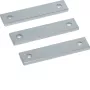 HAGER 3x juego de barras colectoras de cobre univers UM40V4 conexión transformador de intensidad 40x10x170mm estañado (UM40V4)