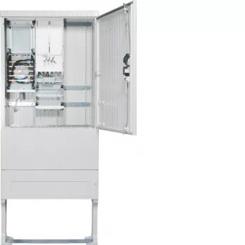 Hager ZAS207BD15A columna de conexión de contador 207 Base 1 metro 3 fusibles 5 polos + APZ