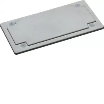 HAGER FZ404 placa de entrada de cables plástico gris claro (RAL 7035) para distribuidor