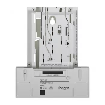 HAGER KU83LHE BKE-A versión base 3 fases adaptador de armario de contador