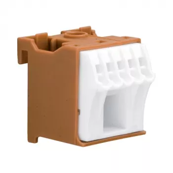 Hager KN06P borne de carril 6 polos 63A 230V marrón