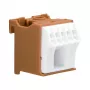 Hager KN06P borne de carril 6 polos 63A 230V marrón