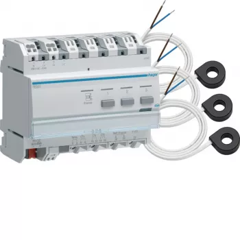 HAGER TE332 contador de energía trifásico KNX con 3 transformadores de corriente