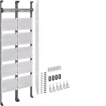 Hager UF521NW campo multimedia completo universZ 2 campos 1350mm con 12 módulos de parcheo RJ45