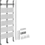 Hager UF521NW campo multimedia completo universZ 2 campos 1350mm con 12 módulos de parcheo RJ45