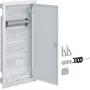 Hager distribuidor multimedia Volta empotrar 4 filas con puerta de plástico ranurada