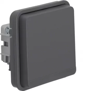 Hager WNA160 mecanismo de toma de corriente gris (Schuko tipo F, 1 toma, 16A, empotrar)