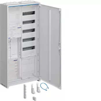 Hager ZB32ET215W1 armario de contadores completo 1 emplazamiento de contador BKE-I APZ 1100mm 2 campos superficie IP31 RAL 9010