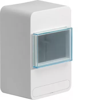 Hager TGC600 caja de superficie para actuador de calefacción, vertical, IP31, blanca