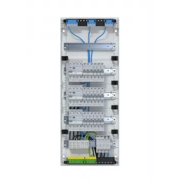 Hager VA60BV1 Volta APV distribuidor de superficie 5x12 PLE 3 circuitos RCD 60 módulos IP30 blanco
