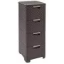 CURVER estantería con 4 cajones 4x14 L marrón oscuro