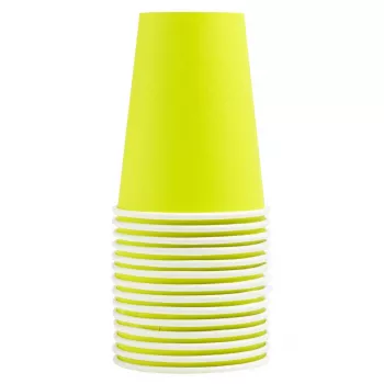 PROnappe 15 vasos de cartón 200 ml, Kiwi Green (89113I)
