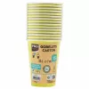 PROnappe 15 Vasos de cartón 200 ml, verde kiwi (89113I)