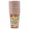 PROnappe 15 Vasos de cartón 200 ml, rojo (89115I)