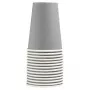 PROnappe 15 Vasos de cartón 200 ml, gris (89118I)