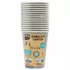 PROnappe 15 Vasos de cartón 200 ml, gris (89118I)