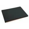 PROnappe mantel individual desechable 400 x 300 mm negro, gofrado, papel ligeramente satinado