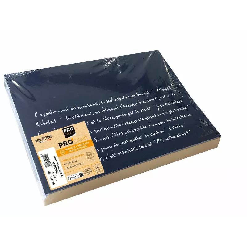 PROnappe 400 salvamanteles pizarra negro 30,0 x 40,0 cm