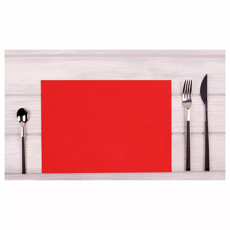 PROnappe mantel individual desechable Spunbond 400 x 300 mm rojo de material PP Spunbond 50 g/m²