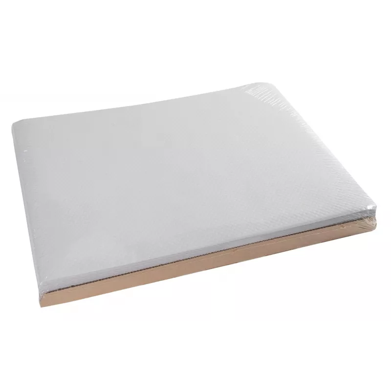 PROnappe mantel individual desechable 400 x 300 mm papel mate blanco gofrado 52 g/m²