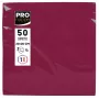 PROnappe servilletas de papel burdeos 2 capas 20,0 x 20,0 cm pack de 50