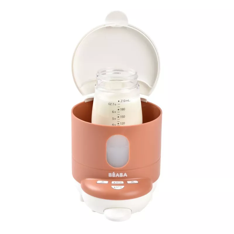 Beaba Bib'expresso 2 en 1 máquina de preparación de fórmula y biberones terracota