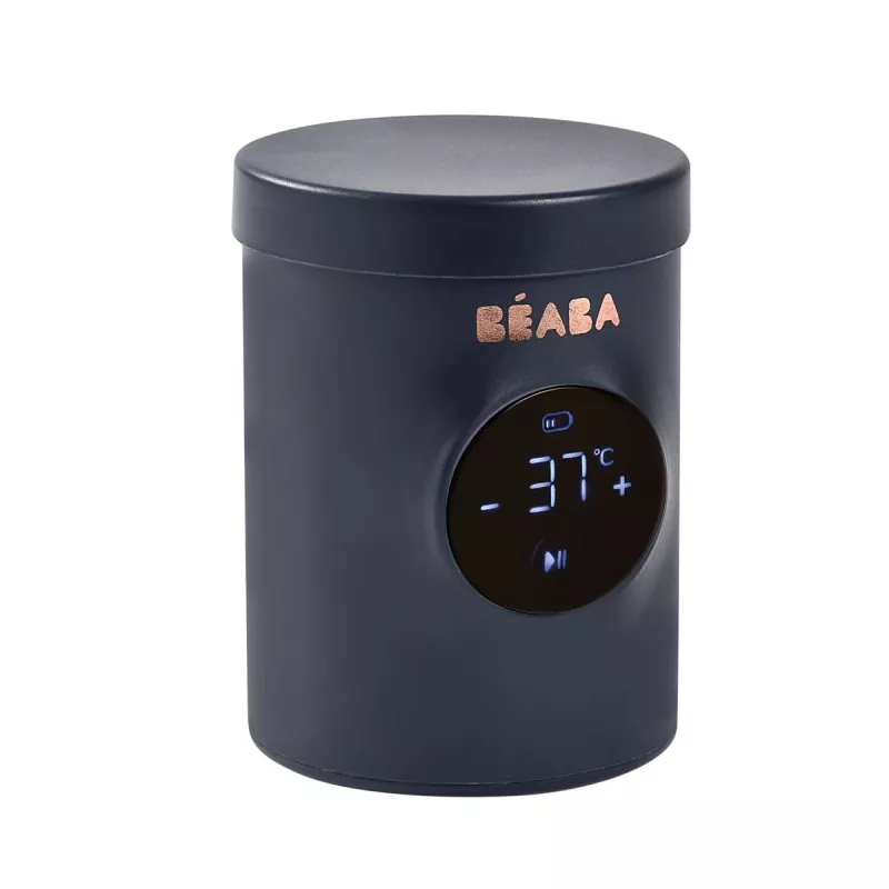Calientabiberones y batidora portátil 2 en 1 Beaba Milk Nomad Night Blue