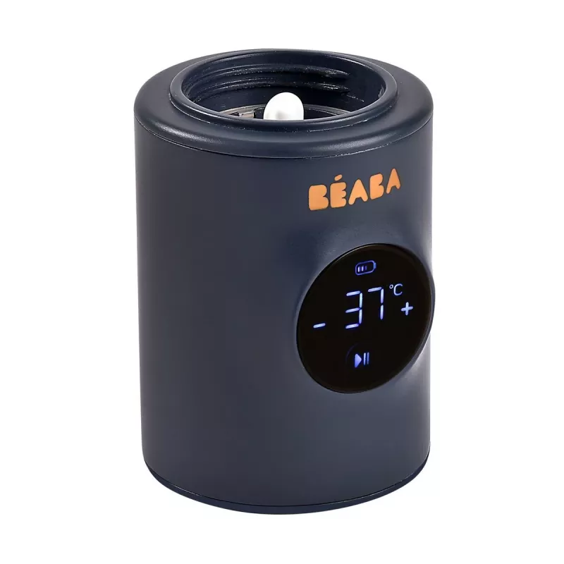 Calientabiberones y batidora portátil 2 en 1 Beaba Milk Nomad Night Blue