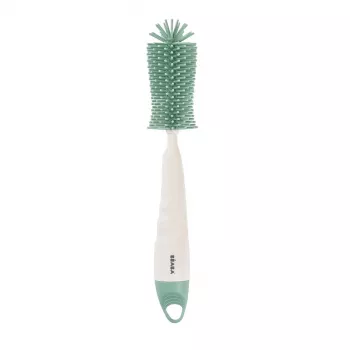 Cepillo de silicona para biberones y tetinas Beaba Sage Green