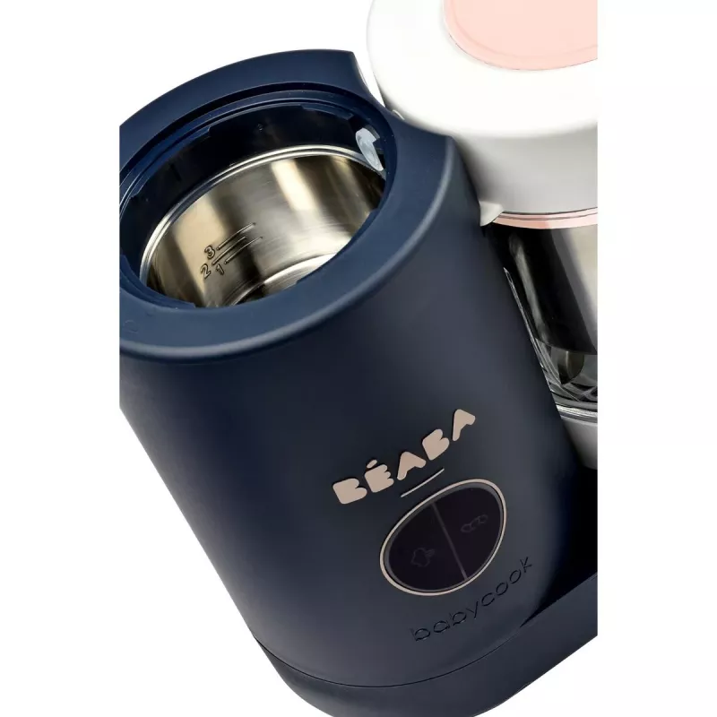 Beaba Babycook Neo Night Blue - Batidora/cocedor al vapor para bebés