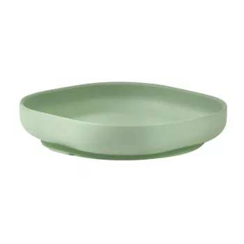 Plato de silicona con ventosa Beaba Sage Green