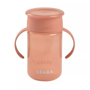 Vaso de entrenamiento Beaba 360° rosa 200 ml
