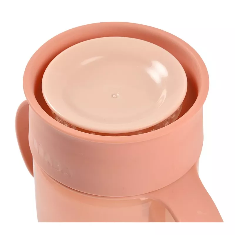 Vaso de entrenamiento Beaba 360° rosa 200 ml