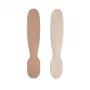 Set de 2 cucharas de primeras comidas y mordedores de silicona Beaba Praline/Clay