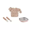 Set de regalo 3 en 1 Beaba First Meals (plato, cubiertos, babero) Savannah Bloom