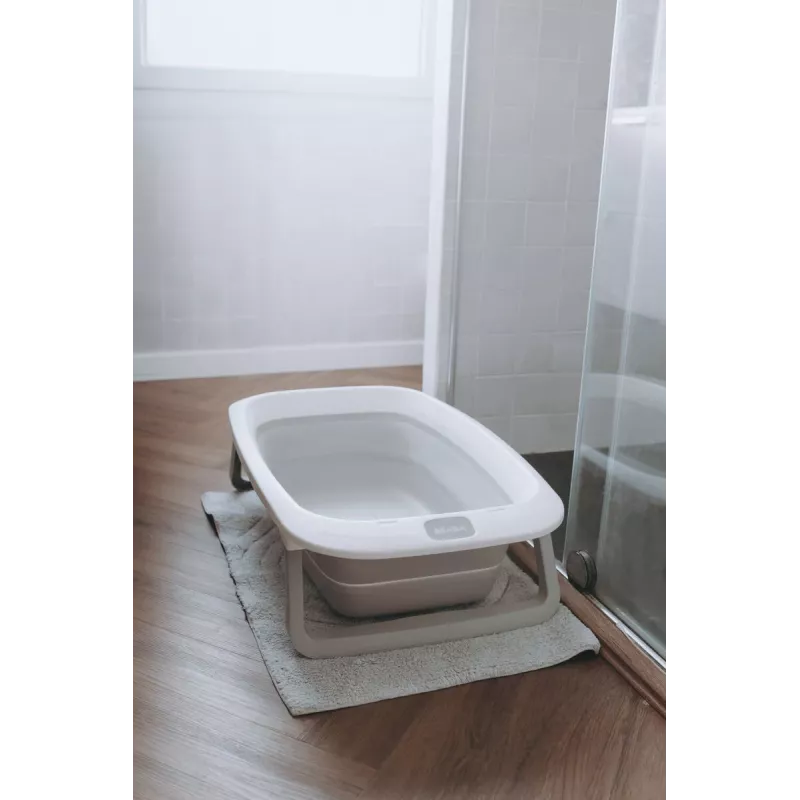 Bañera plegable para bebés Beaba Eazy Pop Camélé'O Velvet Grey