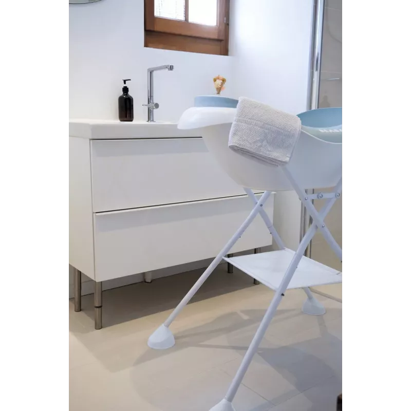 Soporte blanco Beaba Camele'o para bañera y cambiador