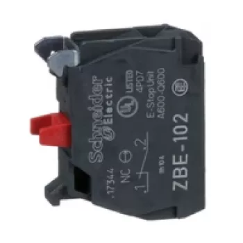 Schneider Electric ZBE102 bloque de contactos auxiliares, 1 NA, borne de tornillo, Harmony XB4/XB5