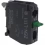 Schneider Electric ZENL1111 Harmony XALD/XALK carcasa vacía para aparatos de mando, 1 hueco, policarbonato, gris claro/amarillo, IP66/IP67/IP69/IP69K