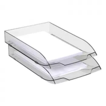 CEP Office Solution bandeja de documentos Ice Black negro-transparente DIN C4