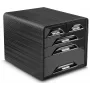 CEP Office Solution Smoove Cajonera de escritorio DIN A4 Negra 5 cajones